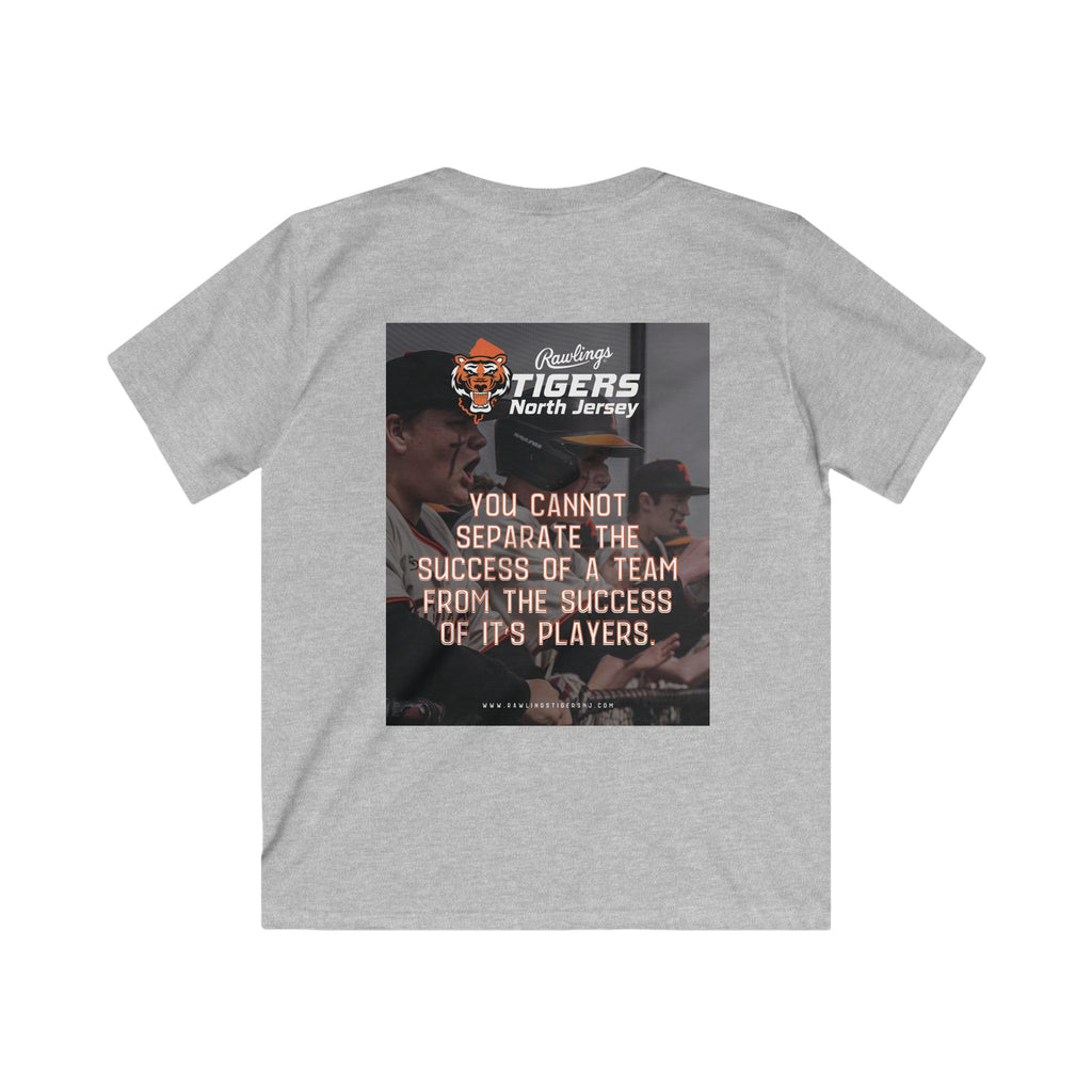 Kids Tee – North Jersey Tigers Motivational Team Shirt ("You cannot separate the success of a team...")