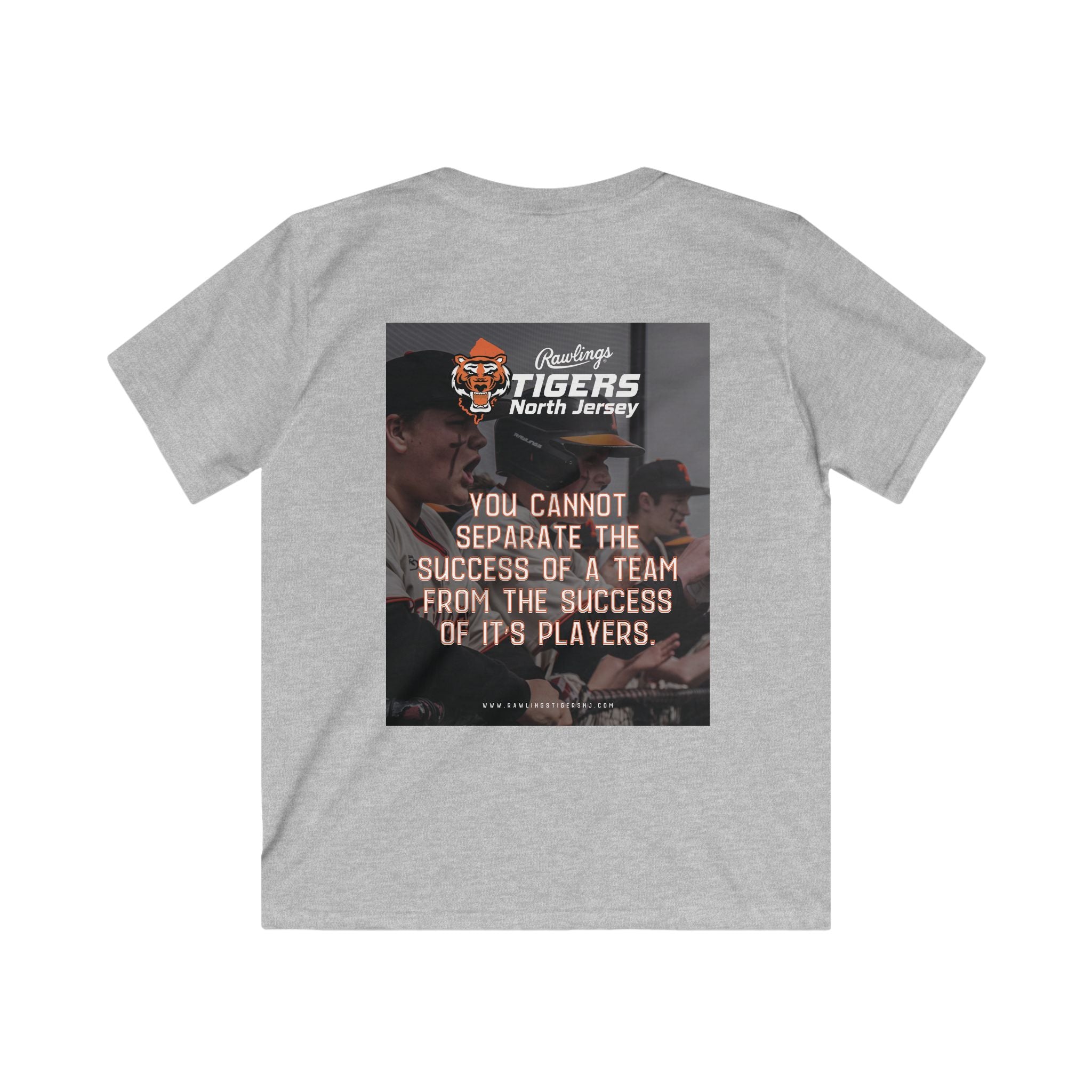 Kids Tee – North Jersey Tigers Motivational Team Shirt ("You cannot separate the success of a team...")