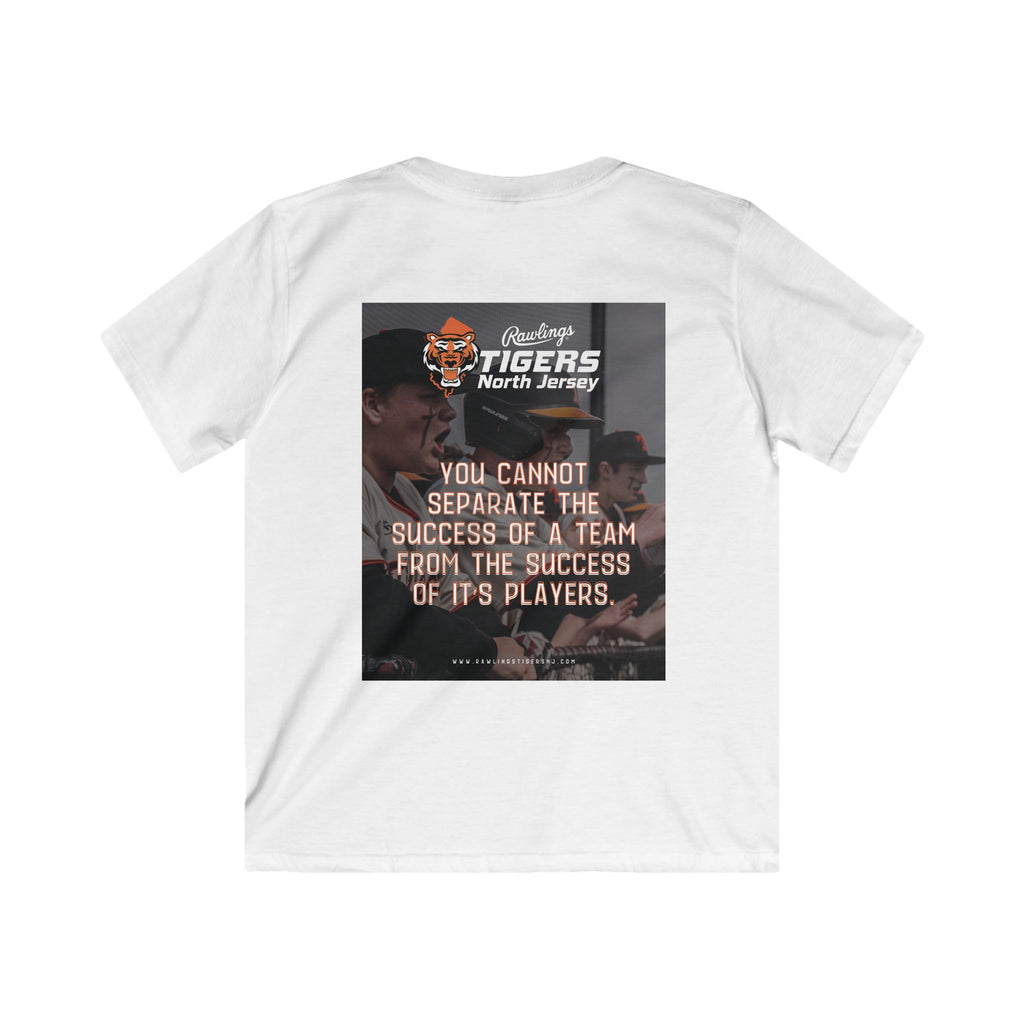 Kids Tee – North Jersey Tigers Motivational Team Shirt ("You cannot separate the success of a team...")