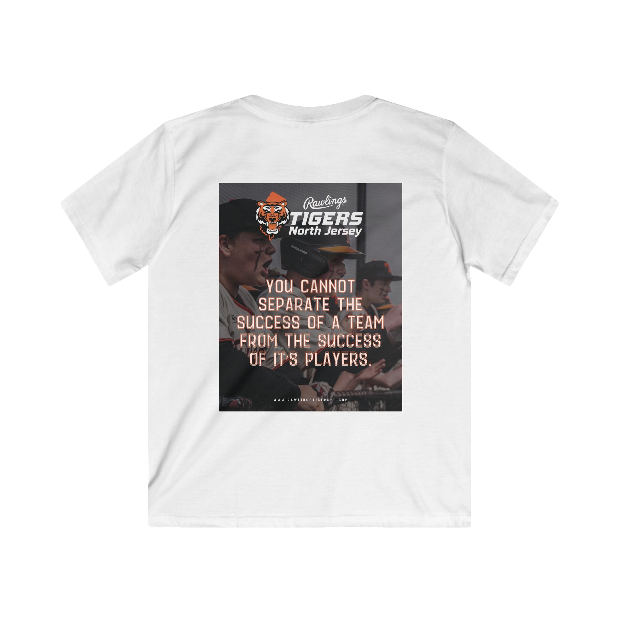 Kids Tee – North Jersey Tigers Motivational Team Shirt ("You cannot separate the success of a team...")