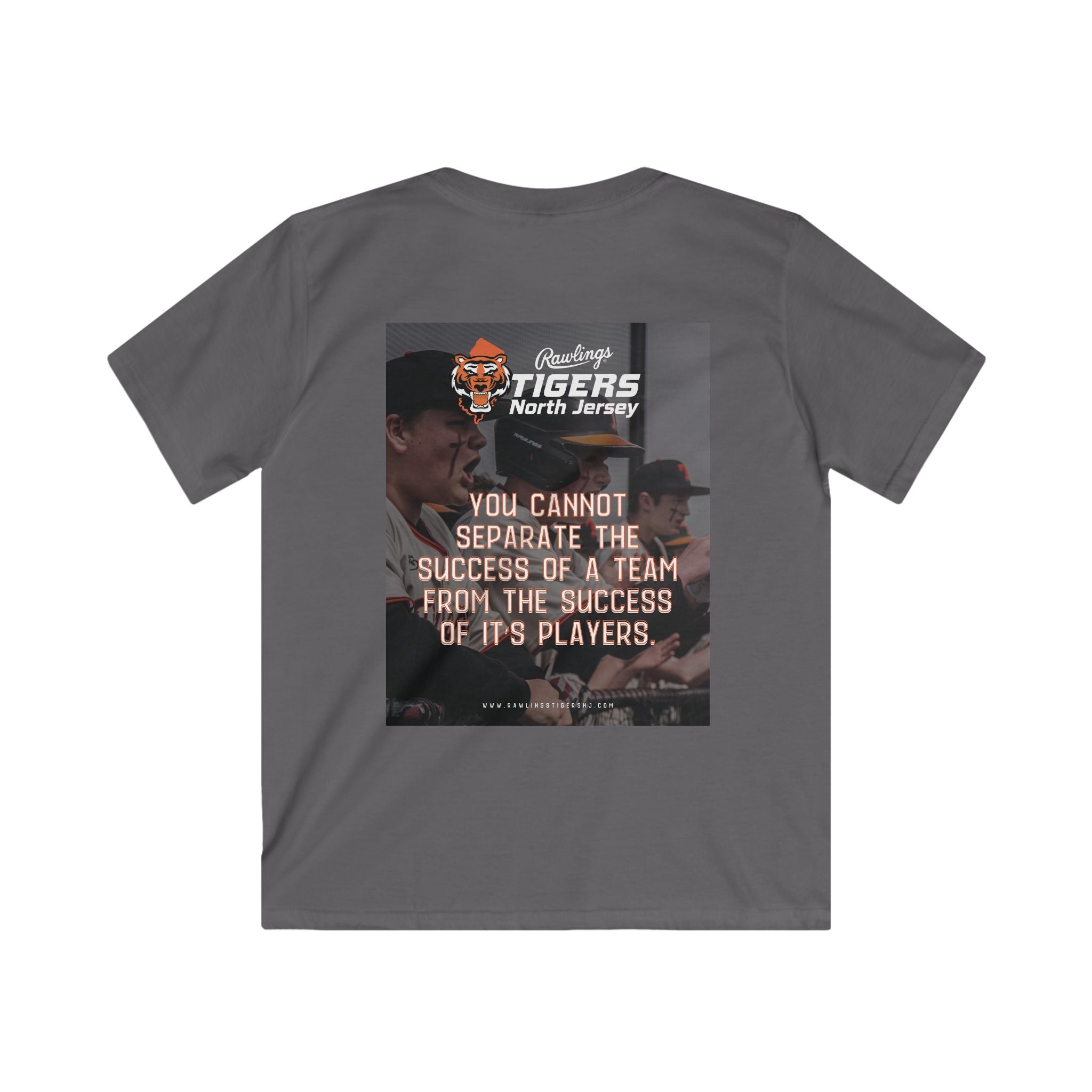 Kids Tee – North Jersey Tigers Motivational Team Shirt ("You cannot separate the success of a team...")