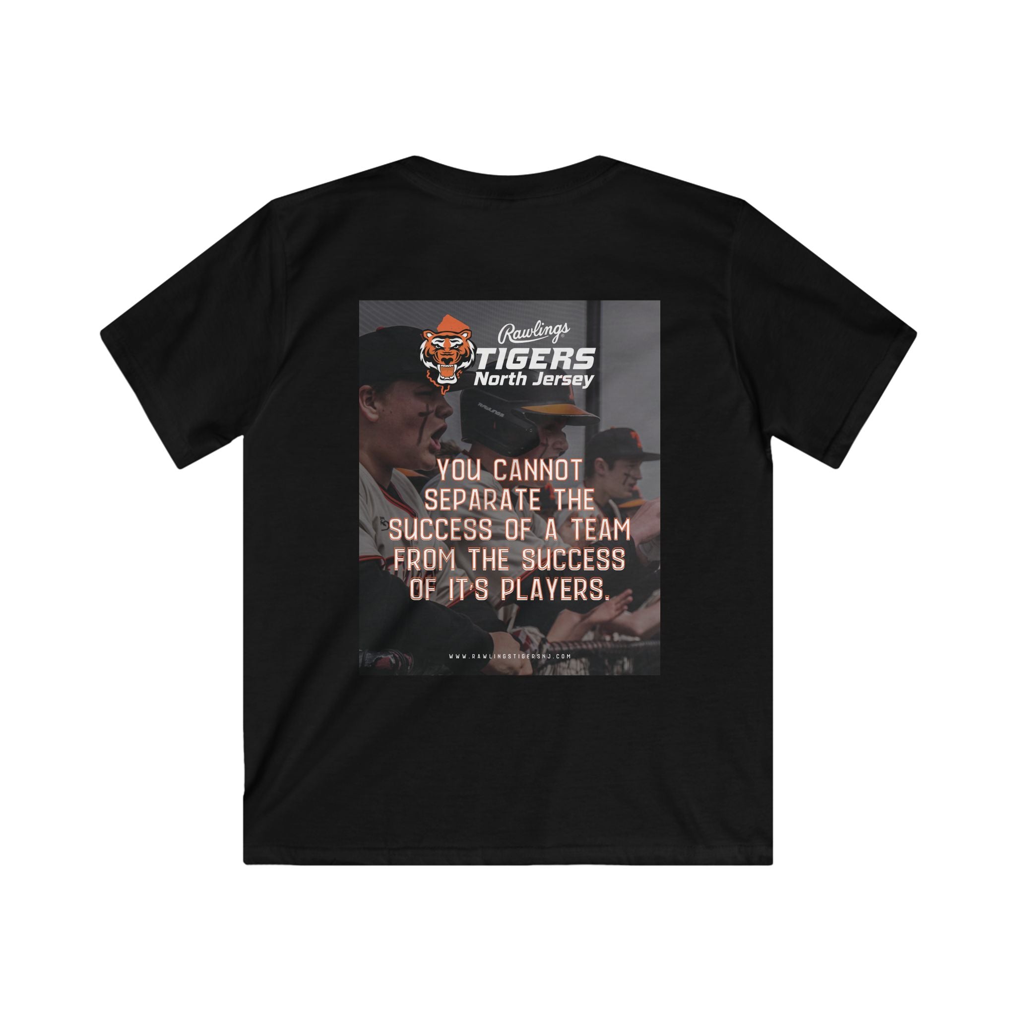 Kids Tee – North Jersey Tigers Motivational Team Shirt ("You cannot separate the success of a team...")