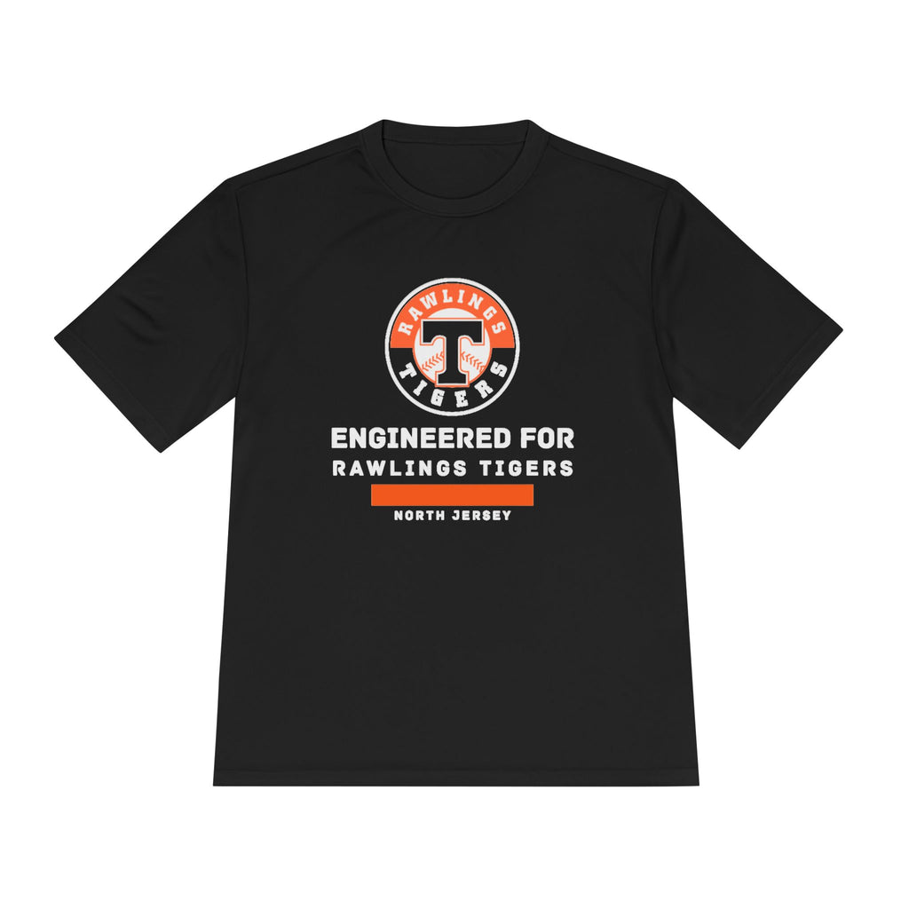 Rawlings Tigers 'Engineered for Victory' Moisture‑Wicking Tee — "Where Stripes Are Earned, Not Given"