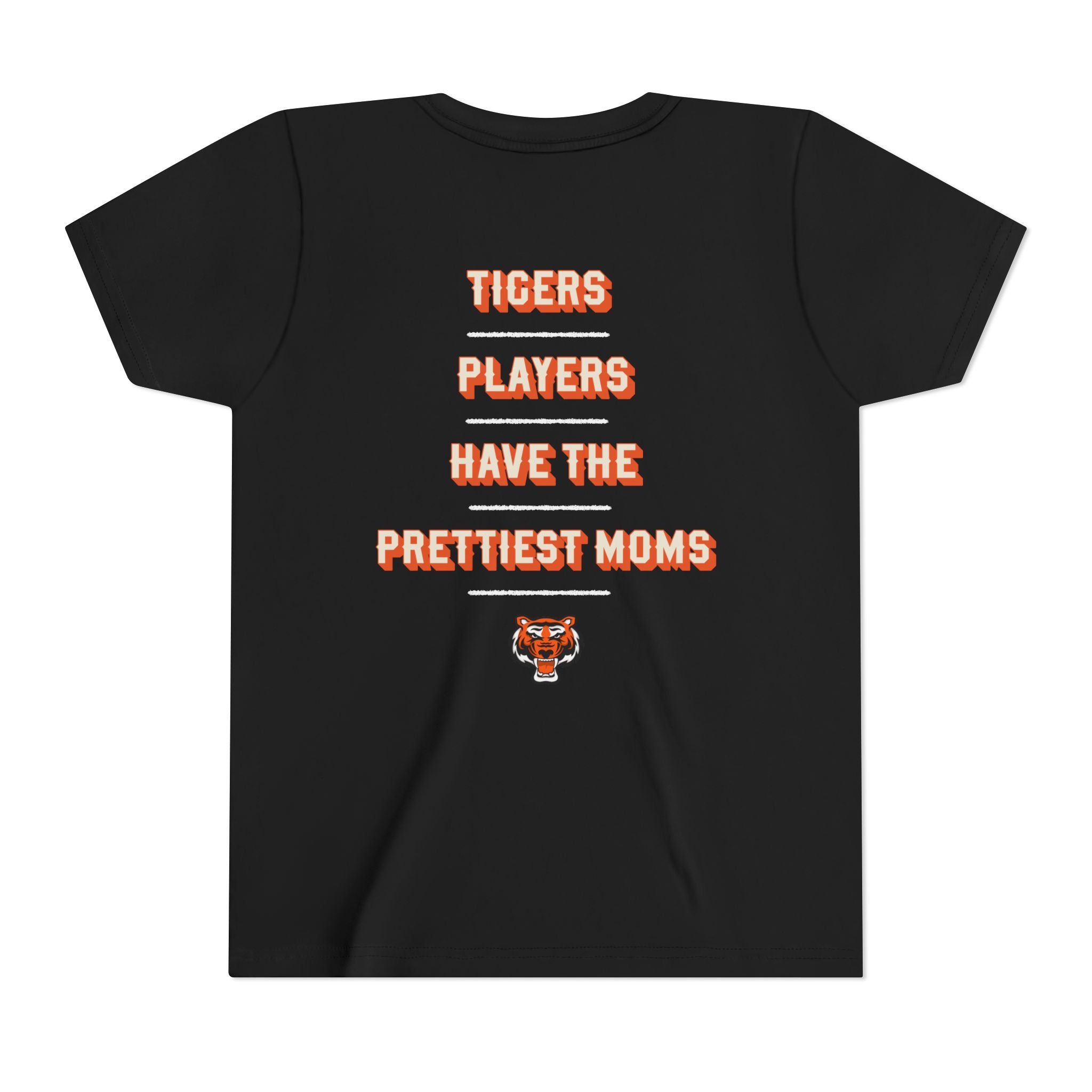 Tigers Baseball Youth Tee — North Jersey (Back: "Tigers Players Have the Prettiest Moms")